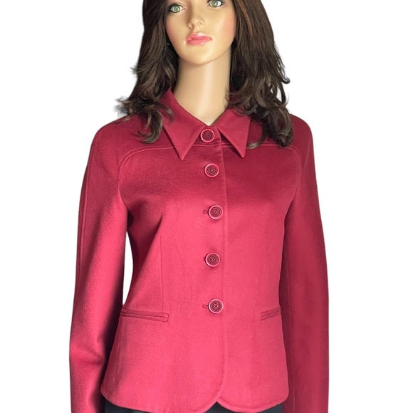 Giorgio Armani Jackets & Coats red blazer wool/ cashmere size EUR 38 (2) USA - Picture 5 of 16